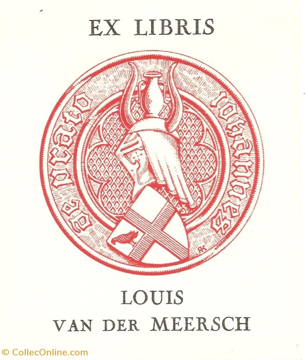 van der MEERSCH documents anciens ex libris van der meersch