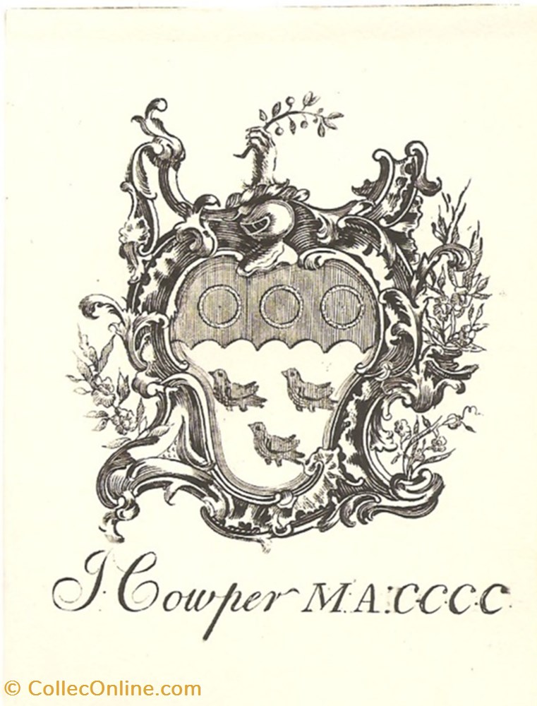vieux papiers ex libris cowper