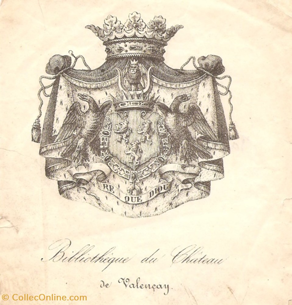 vieux papiers ex libris valencay talleyrand perigord