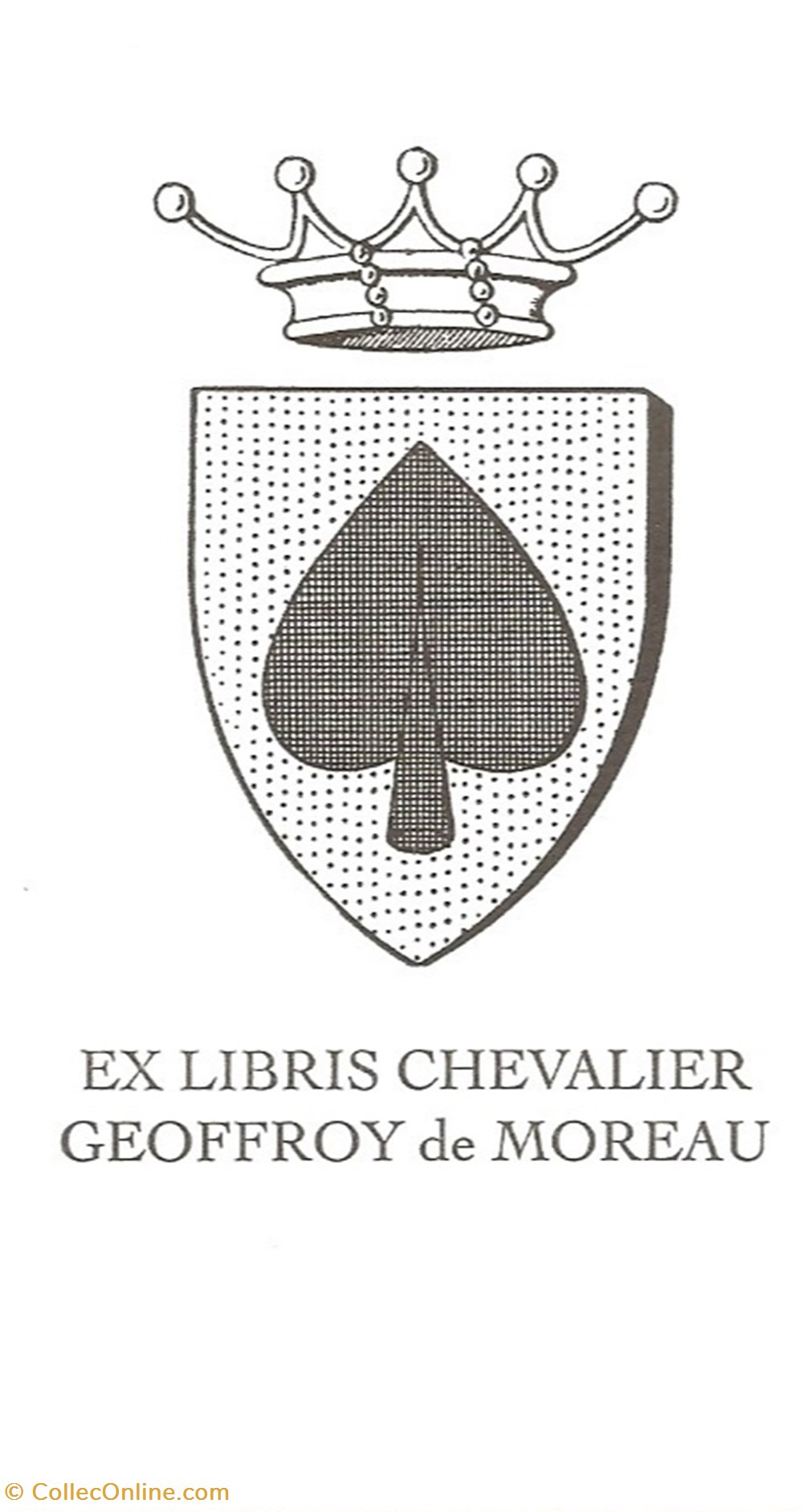 MOREAU vieux papiers ex libris moreau