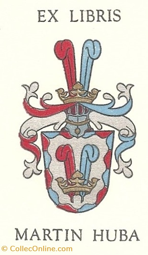 vieux papier ex libri huba