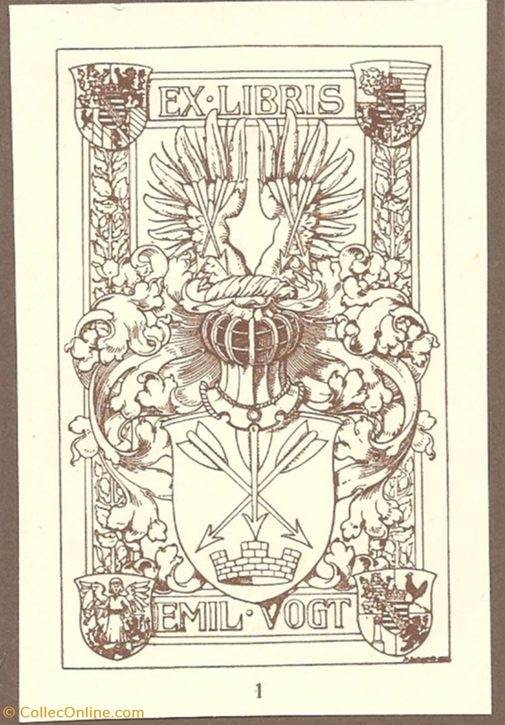 VOGT documents anciens ex libris vogt
