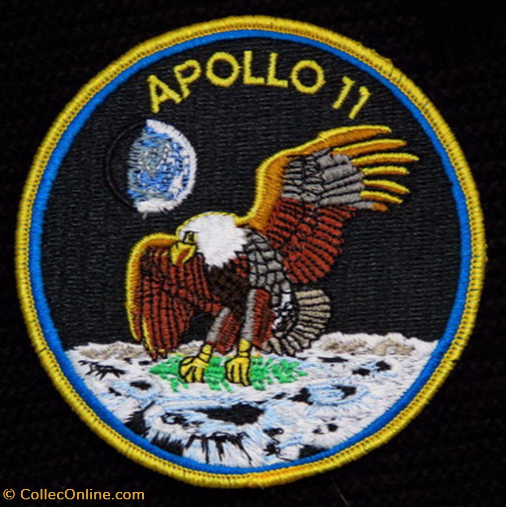 Badge de la mission APOLLO-11. science badge de la mission apollo 11