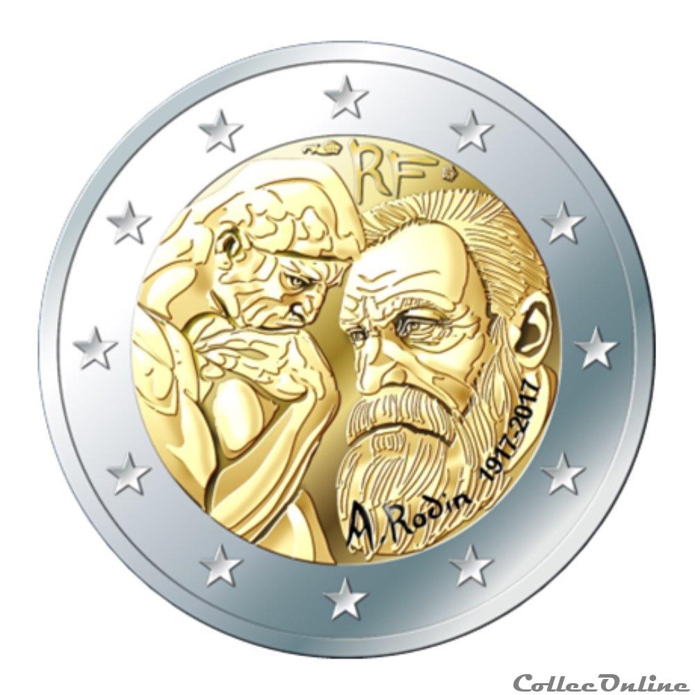 RODIN monnaie euro france rodin