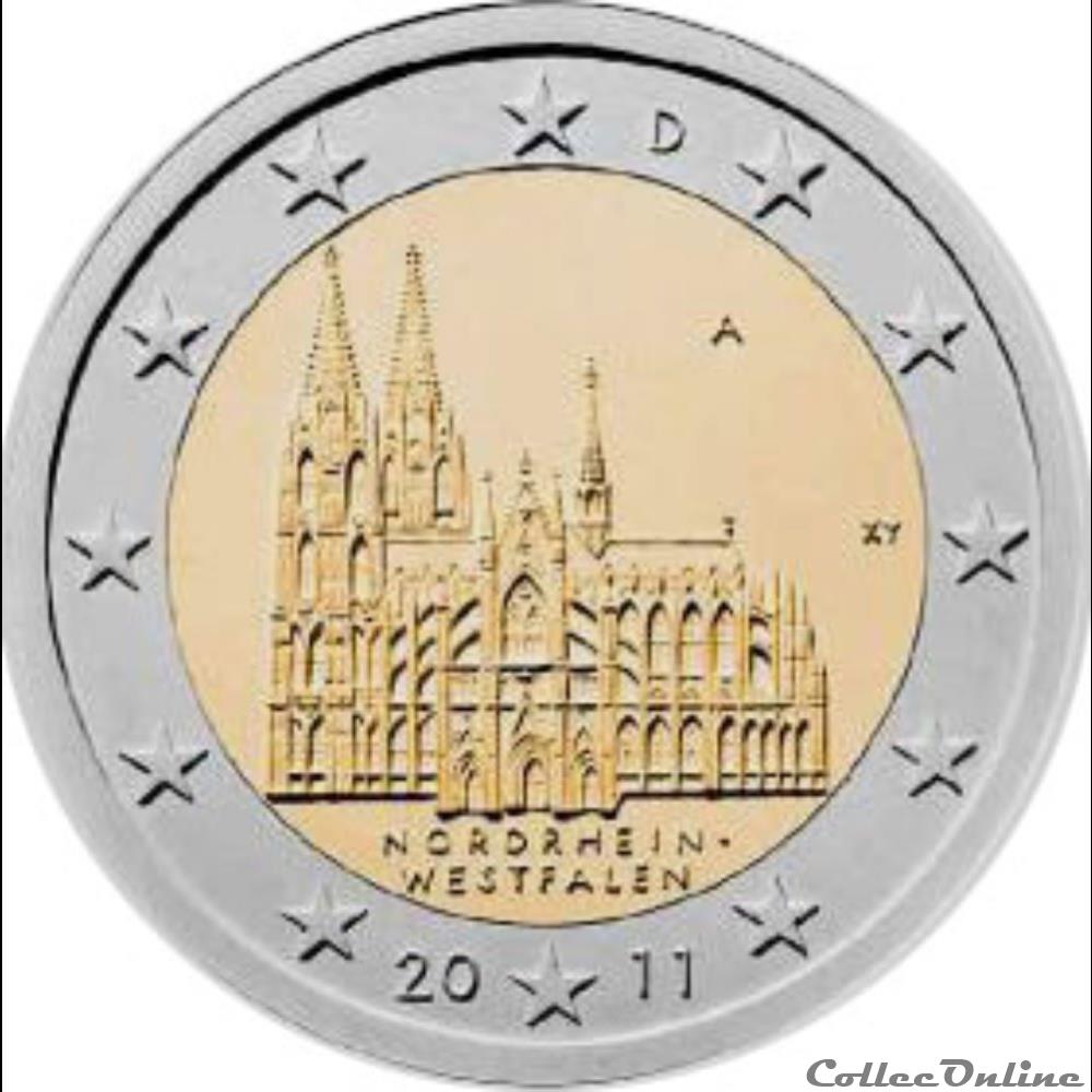 monnaie allemagne 2 euros