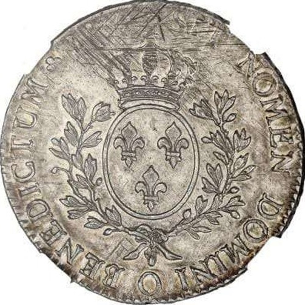 monnaies europe medievale france royales ecu au bandeau 1764 o