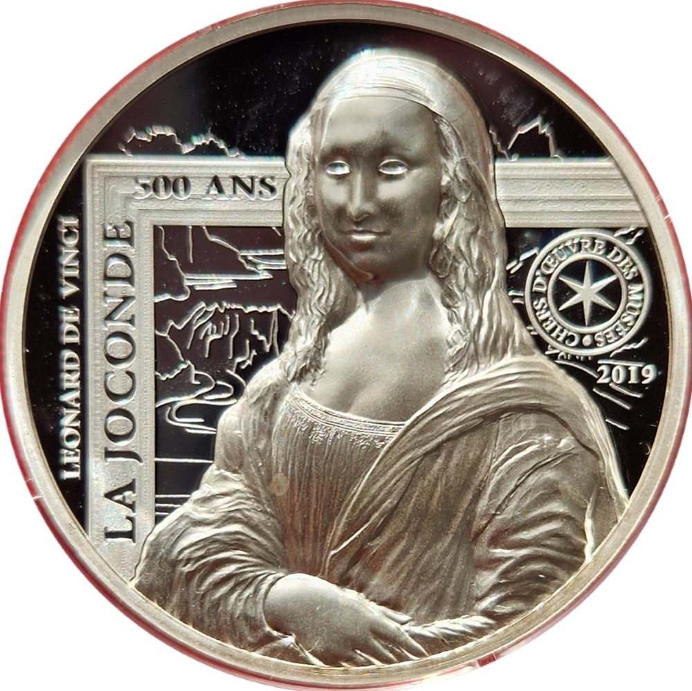20€ Joconde haut relief 2019 monnaies euros france 20 joconde haut relief 2019
