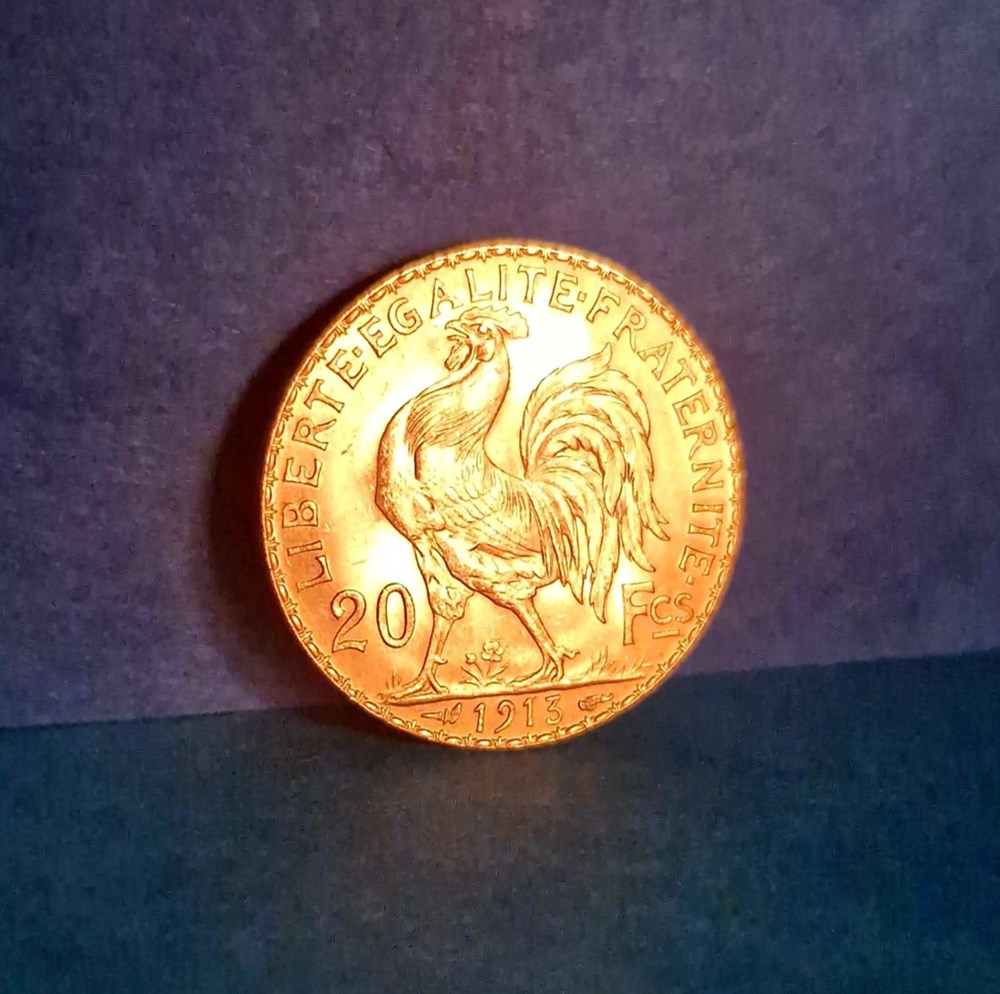 20 francs Coq 1913 monnaies monde france 20 francs coq 1913