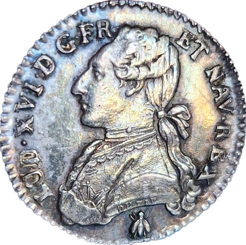 Dixième d'ecu 1787 D monnaies europe medievale a france royales dixieme ecu 1787 d