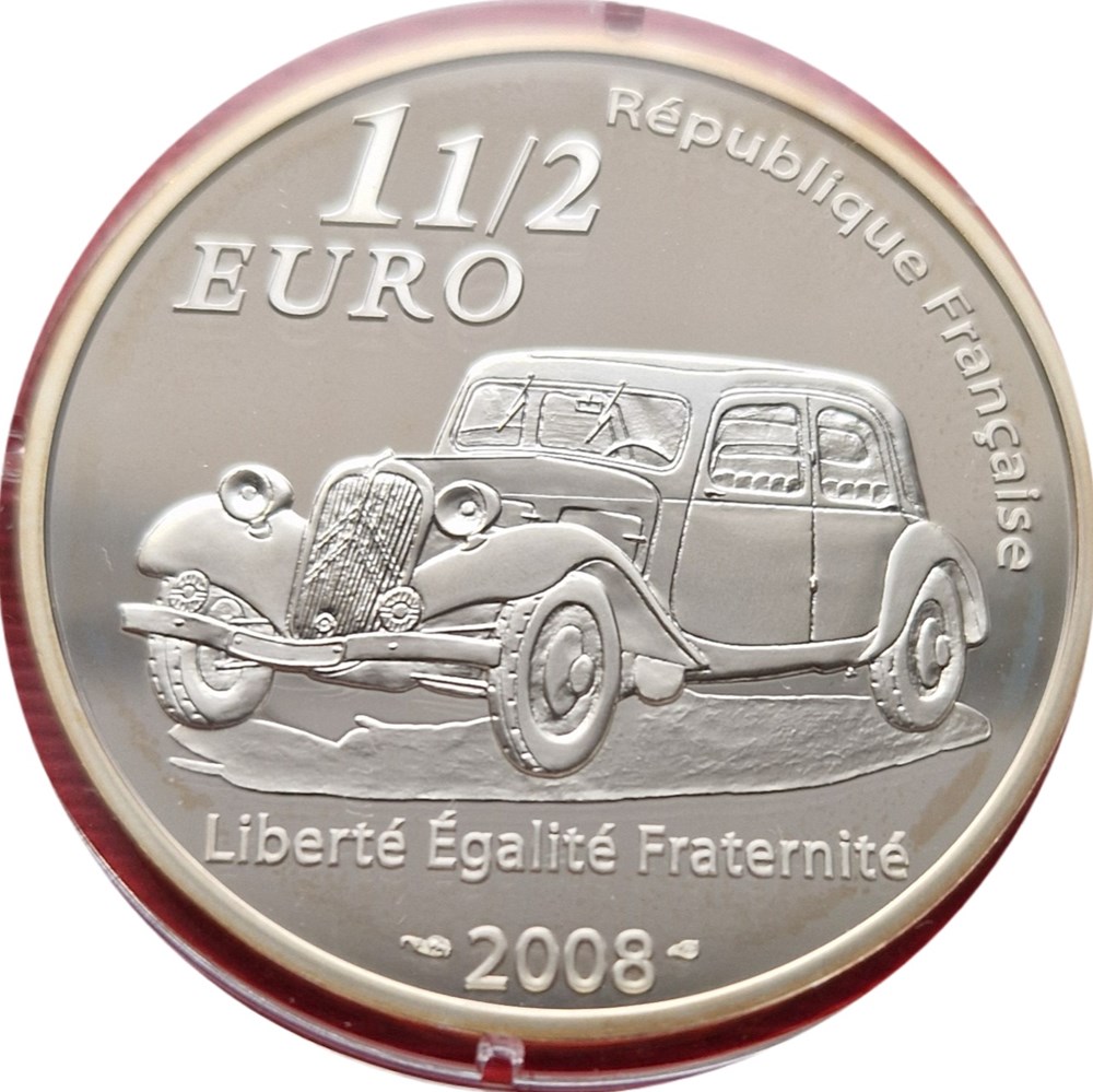 1,5€ André Citroën 2008 monnaies euros france 1 5 andre citroen 2008