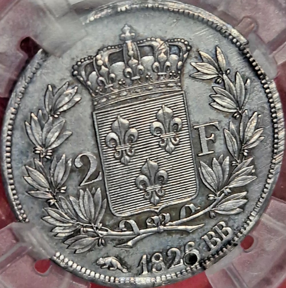 2 francs 1826 BB AU monnaies monde 2 francs 1826 bb au