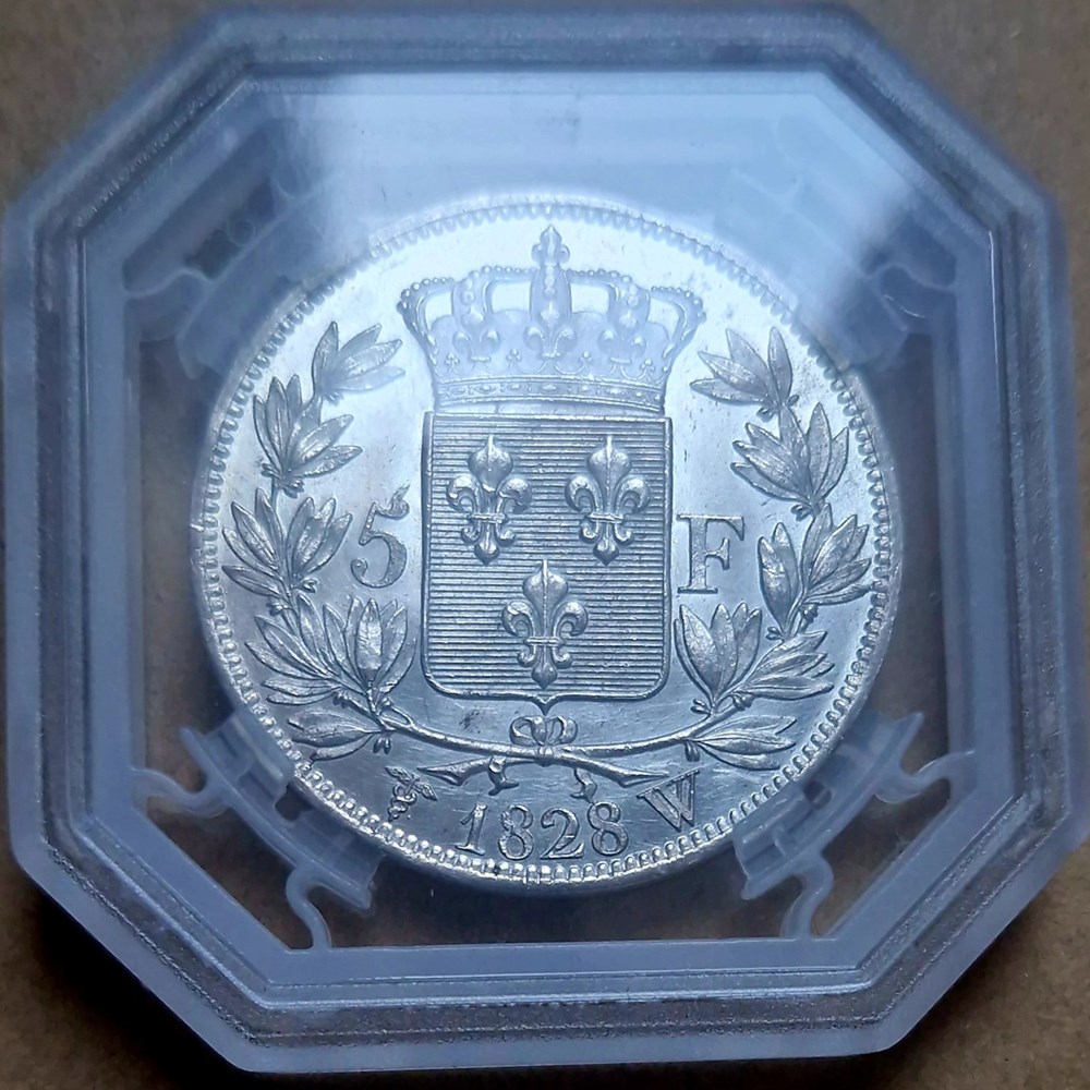 5 francs 1828W monnaies monde france 5 francs 1828w