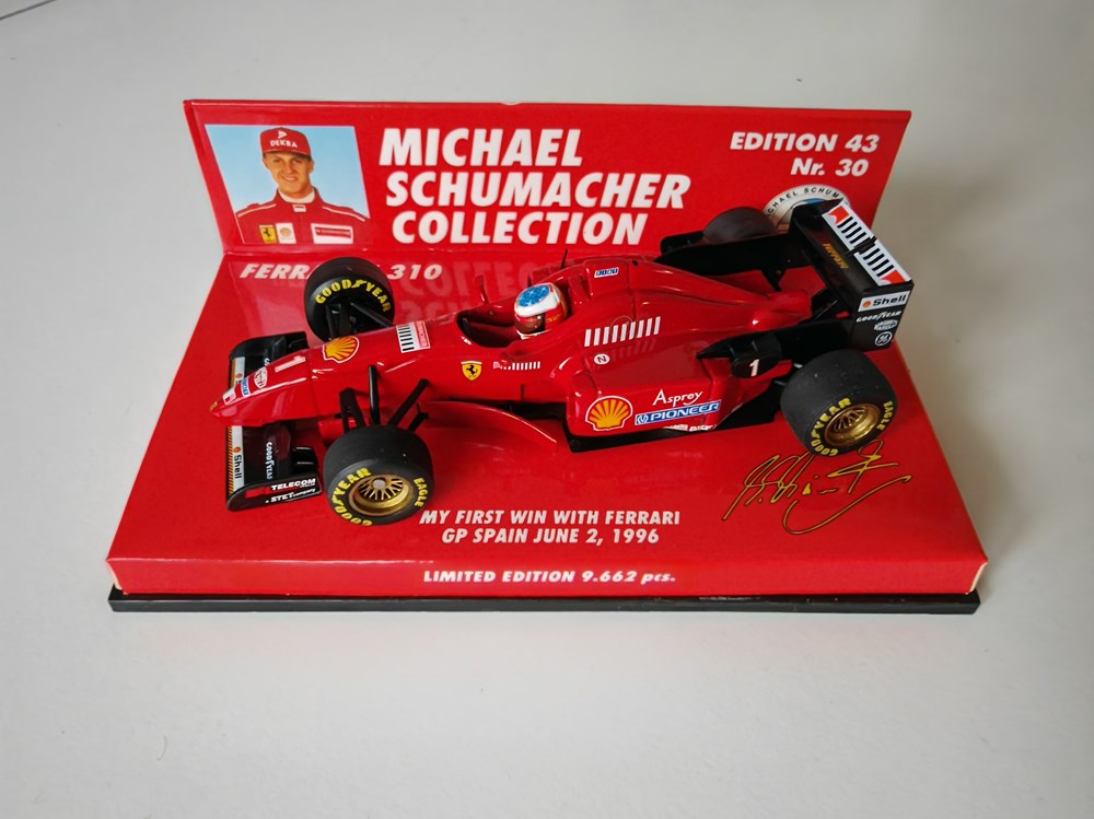 transports car michael schumacher barcelona spanish gp 1996