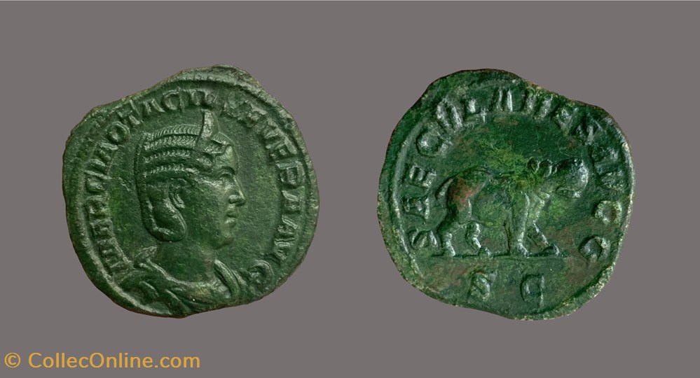 4. Otacilia Severa (Augusta, AD 244-249) coins 4 otacilia severa augusta ad 244 249