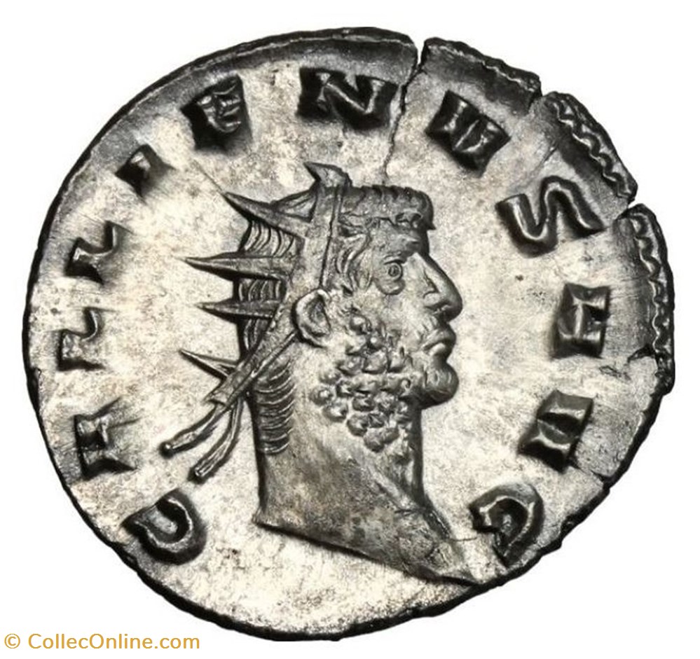 Gallienus (253-268) coin ancient b c to roman republicain imperial gallienus 253 268