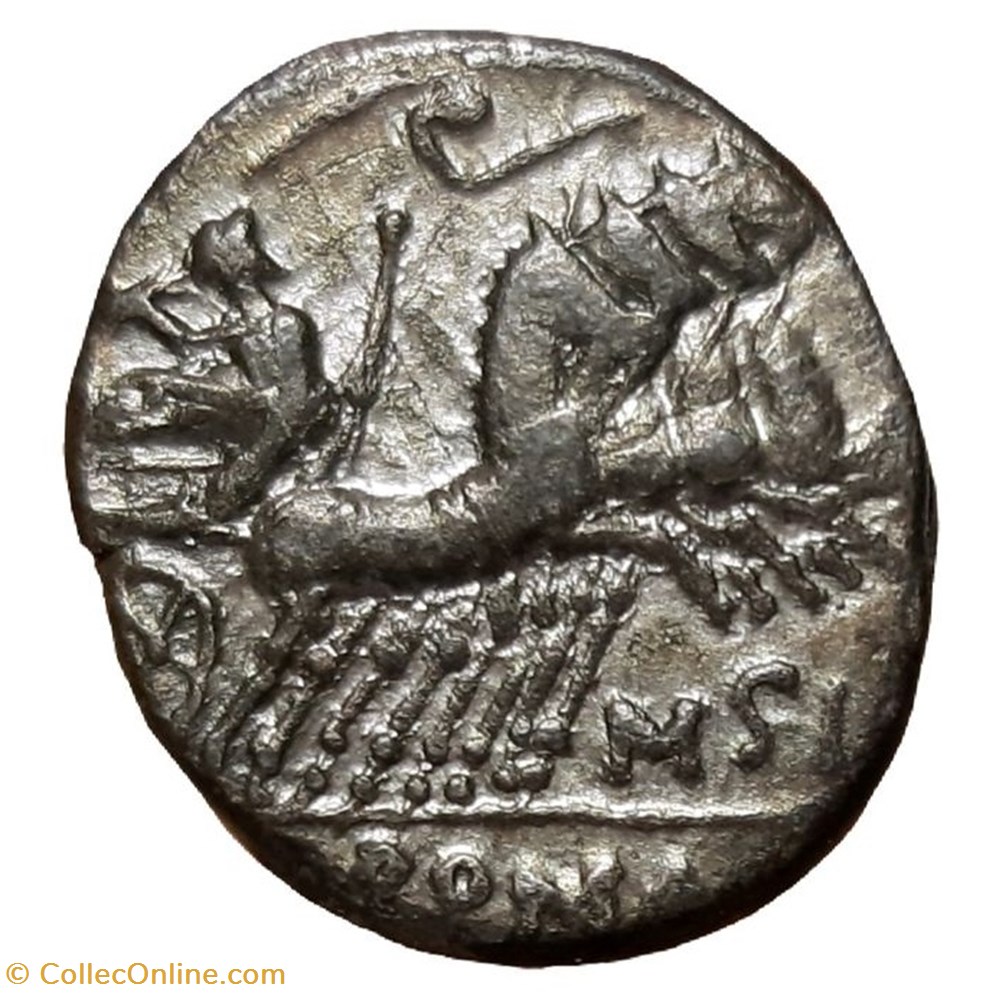 Q. Curtius, M Silanus and Cn. Domitius (c. 116-115 BC) 2 coin ancient to roman republicain imperial q curtius m silanus and cn domitius c 116 115 bc