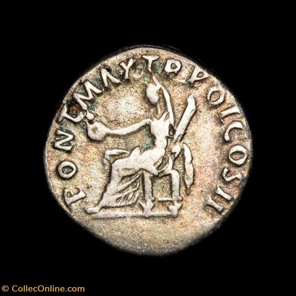 coin ancient b c to roman republicain imperial trajan 98 117