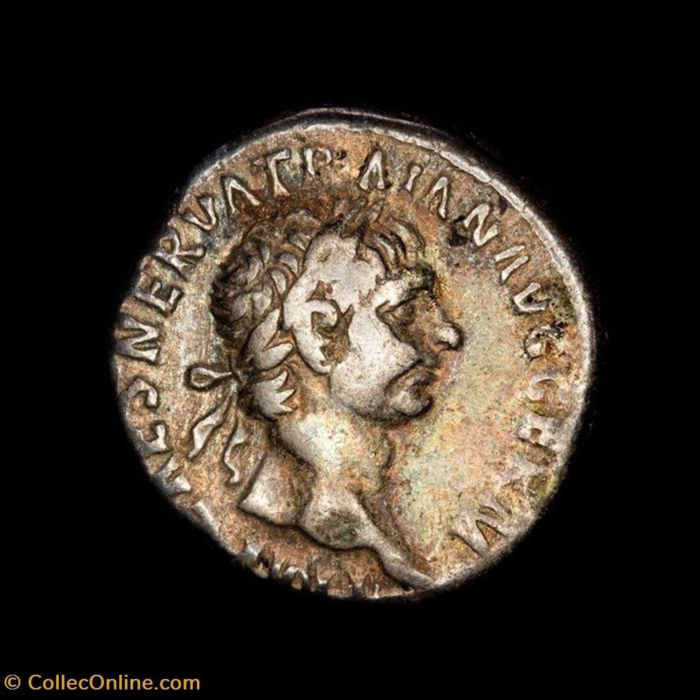 coin ancient b c to roman republicain imperial trajan 98 117