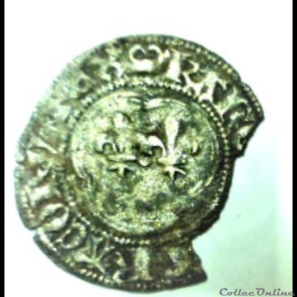 monnaies europe medievale france royales charles vii 1422 1461 denier tournois au briquet