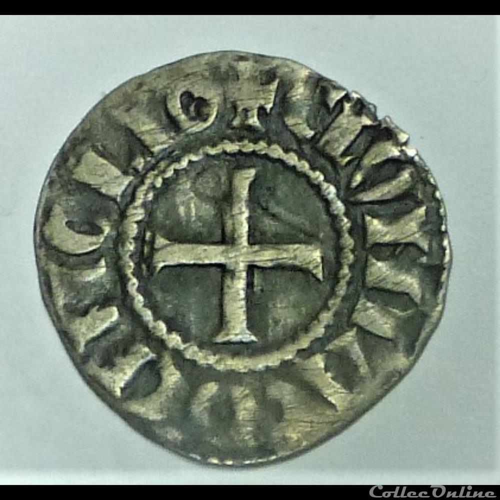 Denier de l'Abbaye de Cluny monnaies france feodales denier de abbaye de cluny