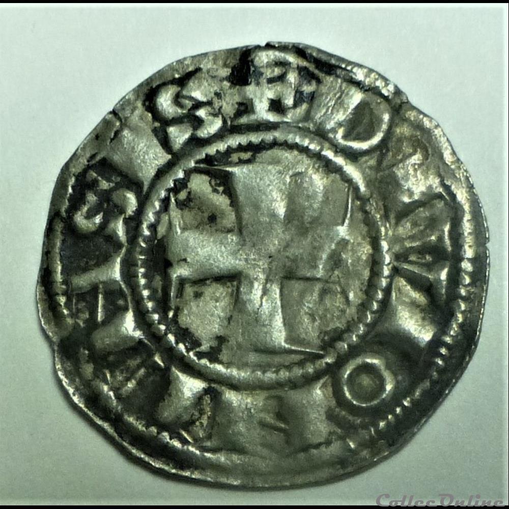 HUGUES III 1162-1192 denier monnaies europe medievale a france feodales hugues iii 1162 1192 denier