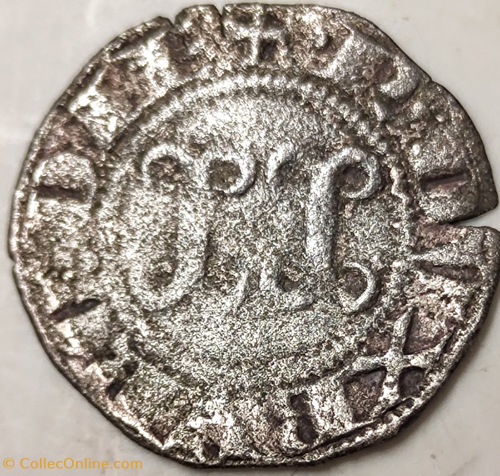 ROBERT II 1272-1305 denier à la double annille monnaies europe medievale france feodales robert ii 1272 1305 denier a la double annille