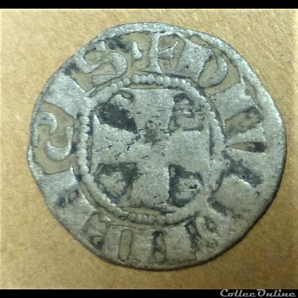 HUGUES III 1162-1192 denier monnaies europe medievale a france feodales hugues iii 1162 1192 denier