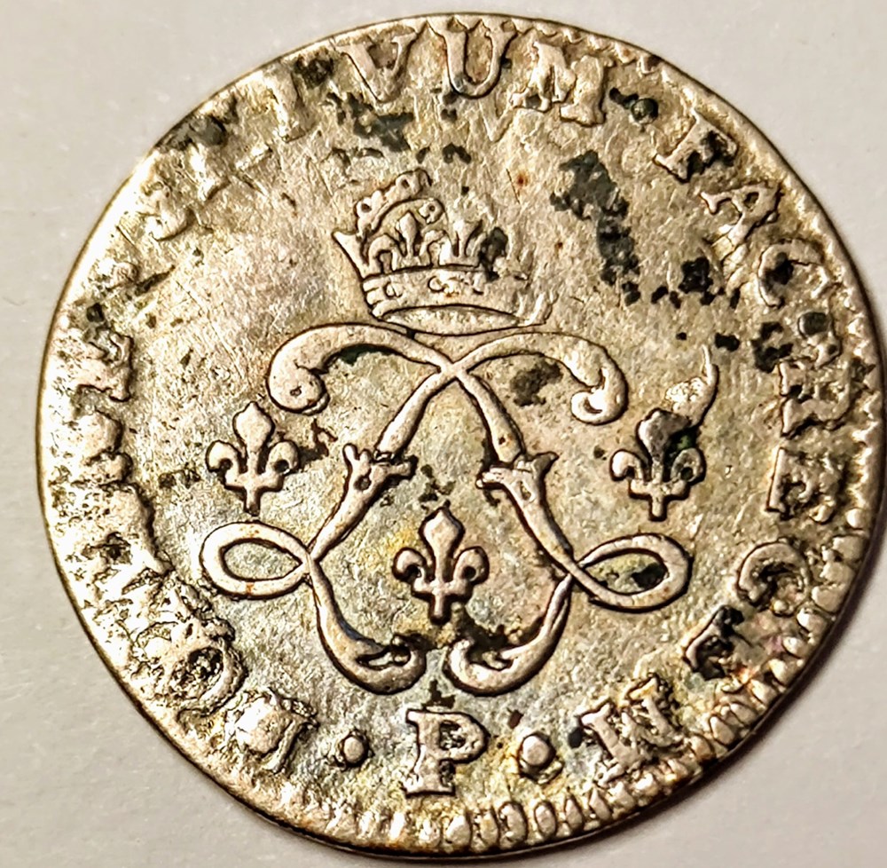 LOUIS XIV quatre sols aux deux L 1694 P monnaies europe medievale france louis xiv quatre sols aux deux l 1694 p