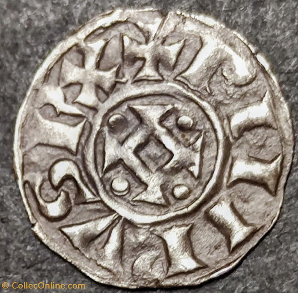 PHILIPPE 1er ( 1060-1108) Denier de Mâcon 2 ème type monnaies europe medievale france royales philippe 1er 1060 1108 denier de macon 2 eme type
