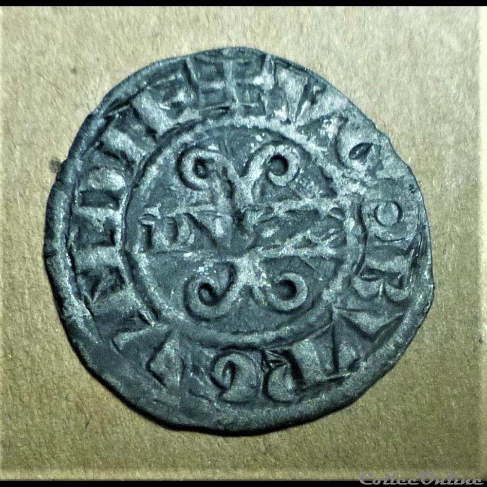 HUGUES IV 1218-1272 denier monnaies europe medievale a france feodales hugues iv 1218 1272 denier
