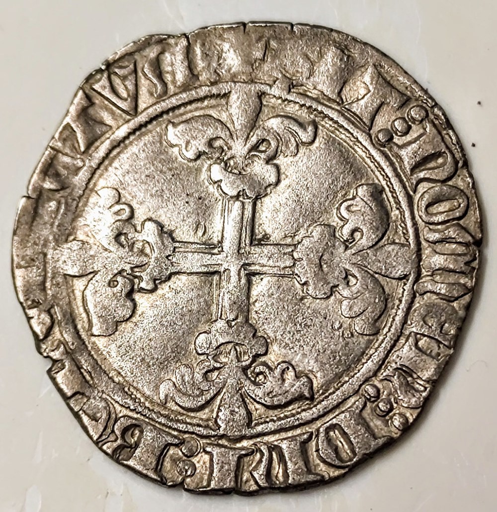 monnaies europe medievale france feodales philippe le bon 1419 1467 blanc a ecu de bourgogne dans un trilobe