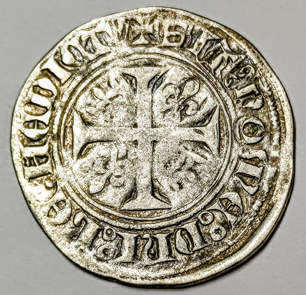 monnaies europe medievale france charles vi blanc genar 2 eme emission macon 1389