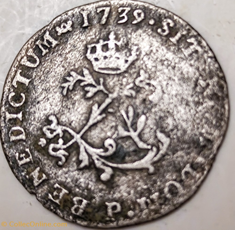 monnaies europe medievale a france royales louis xv double sol 1739