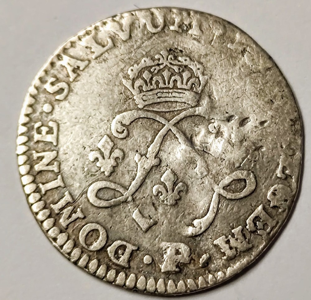 LOUIS XIV quatre sols aux deux L 1692 P monnaies europe medievale france louis xiv quatre sols aux deux l 1692 p