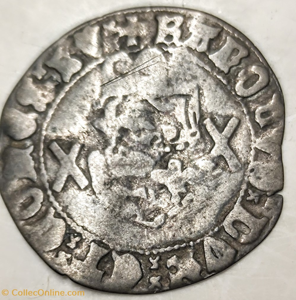 CHARLES le TÉMÉRAIRE Gros à la croix de Saint André monnaies europe medievale france feodales charles le temeraire gros a la croix de saint andre