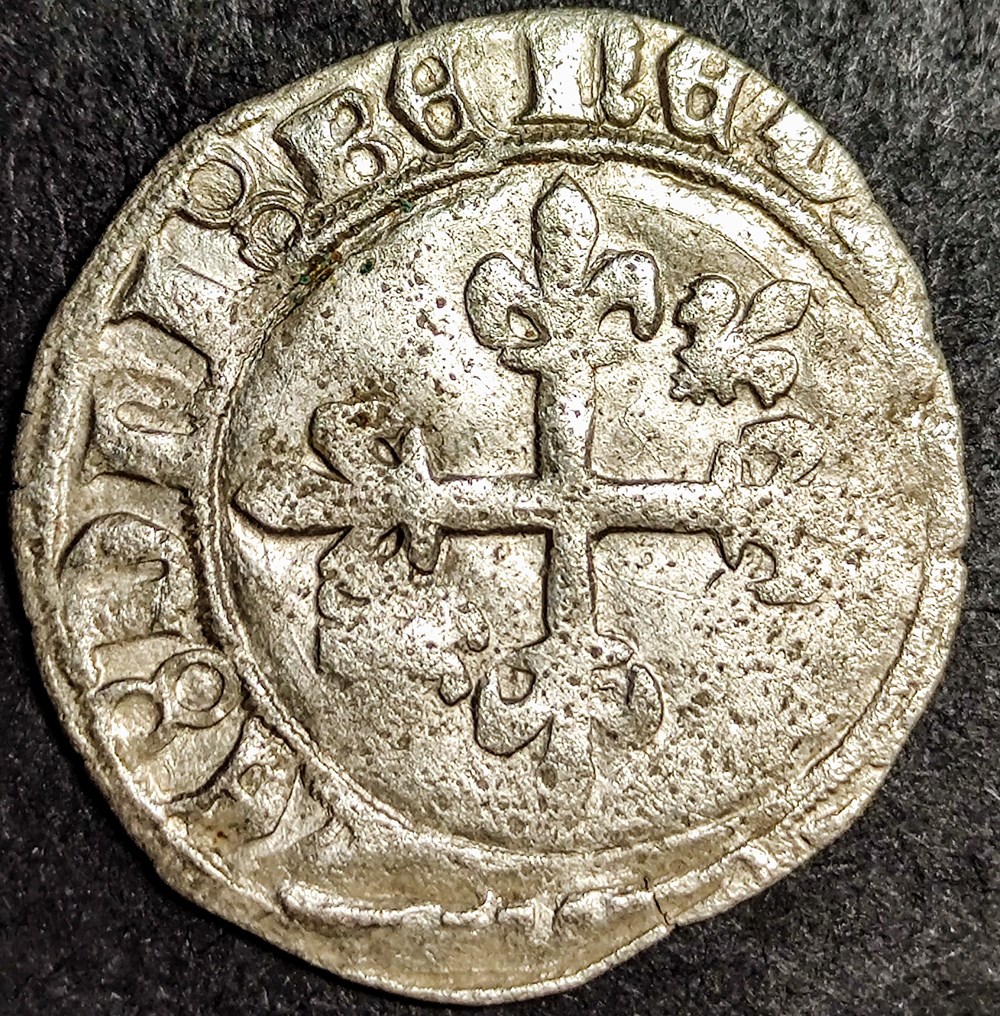 monnaies europe medievale france feodales jean sans peur 1404 1419 gros ou florette