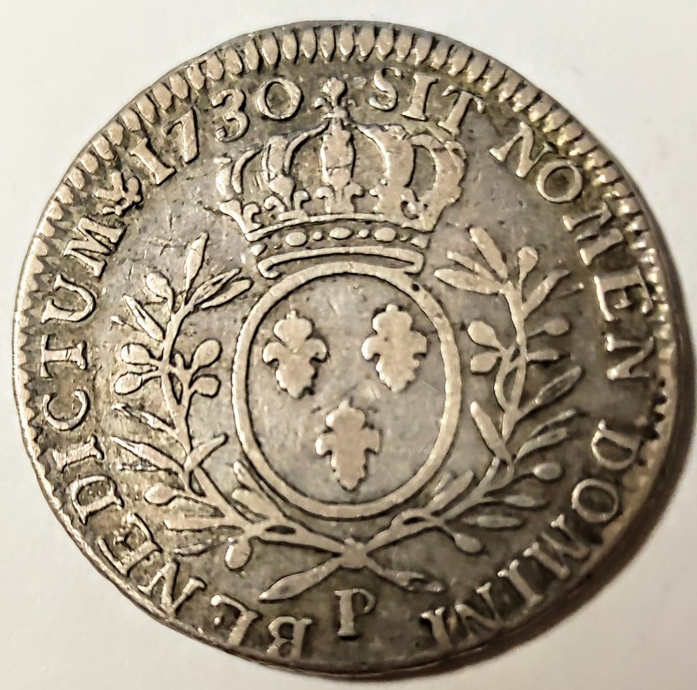 monnaies europe medievale france royales louis xv 1 2 ecu aux lauriers 1730