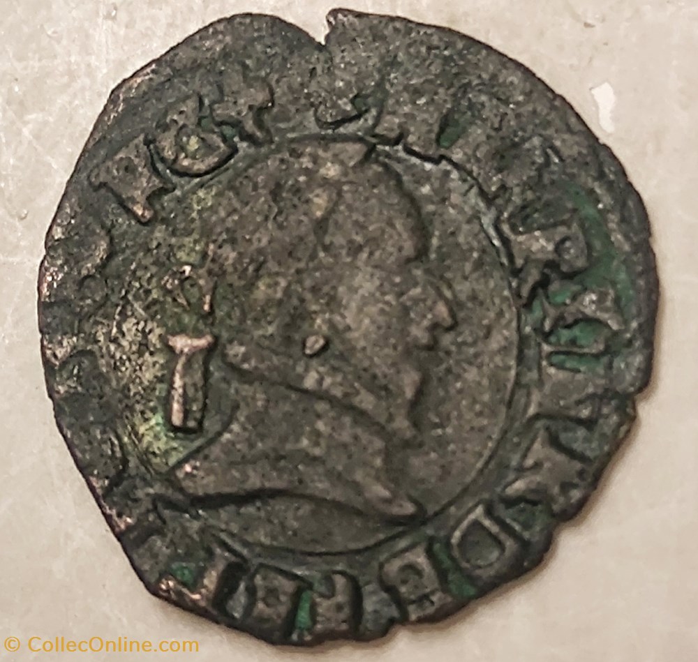 monnaies europe medievale a france henri iii denier tournois