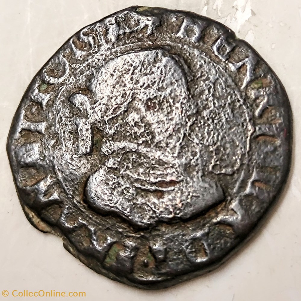 monnaies europe medievale a france henri iii double tournois 1579
