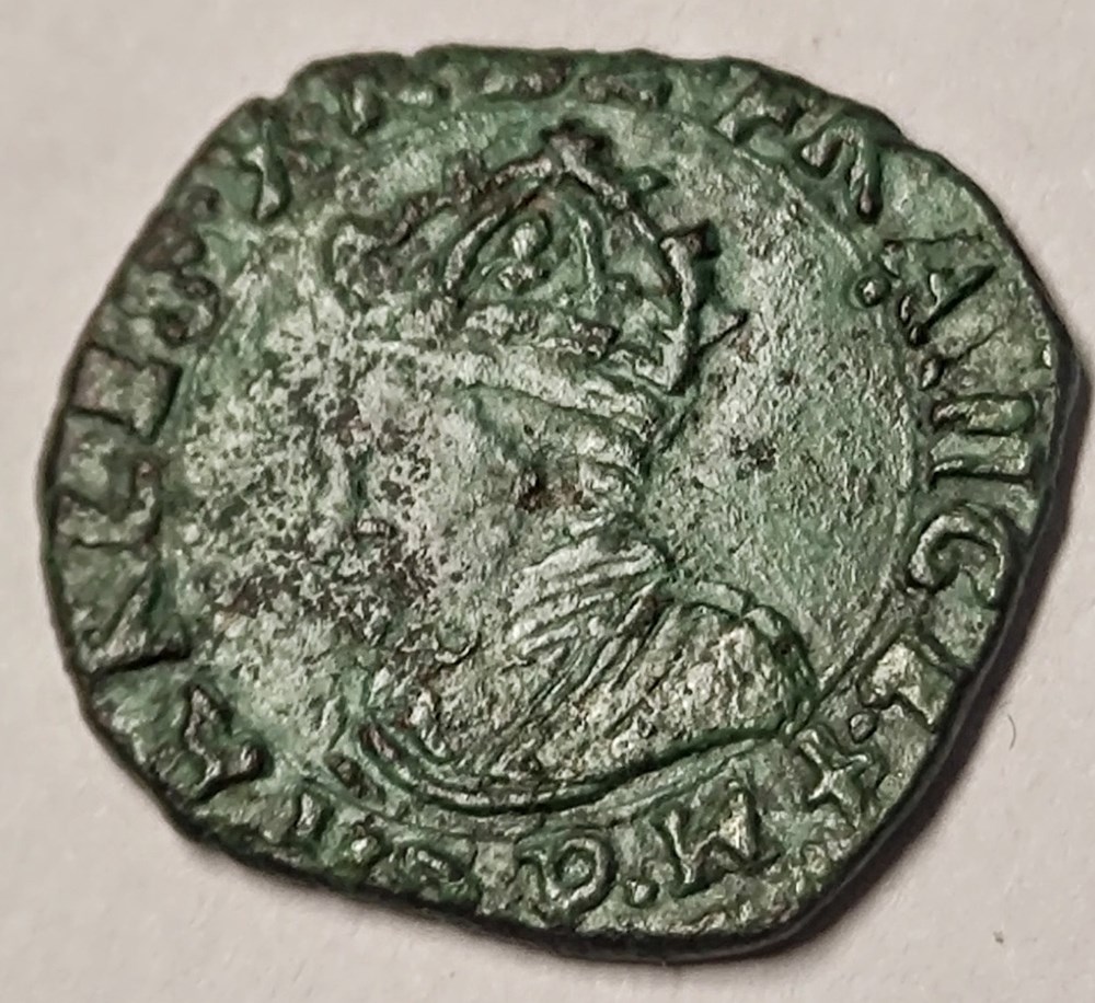 monnaies europe medievale france royales charles x double tournois 1593 p