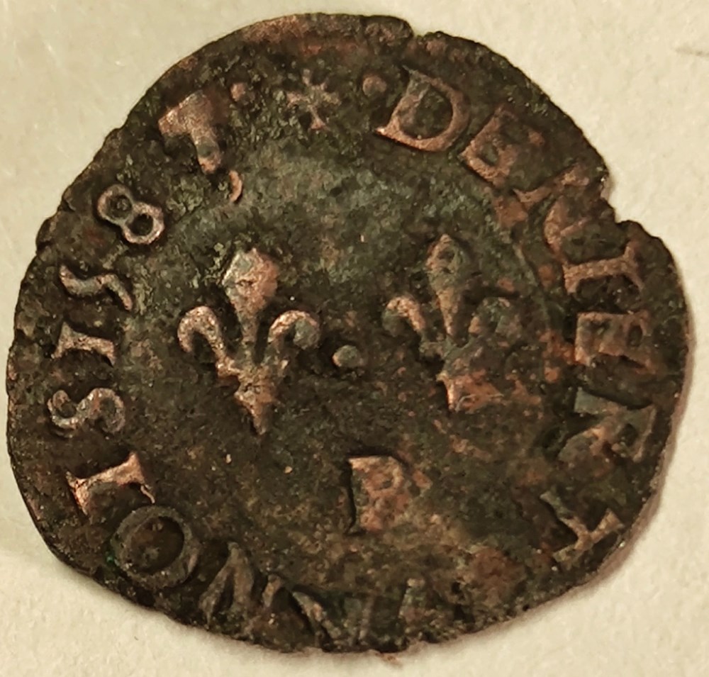 monnaies europe medievale a france henri iii denier tournois 1587