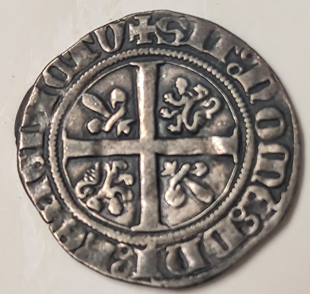 monnaies europe medievale france feodales jean sans peur 1404 1419 grand blanc