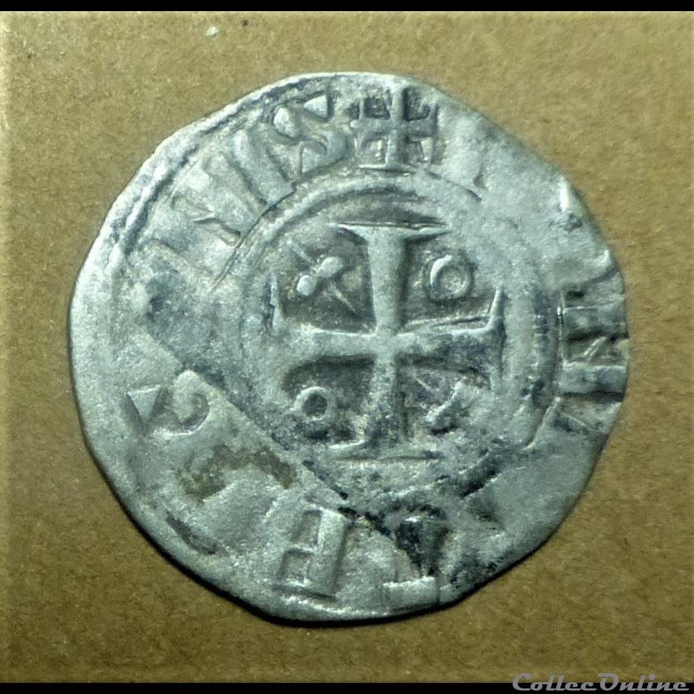 Denier époque d'HUGUES II comte de Chalon ( 1102-1143) monnaies europe medievale france feodales denier epoque hugues ii comte de chalon 1102 1143