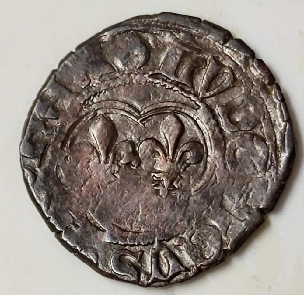 monnaies europe medievale a france royales louis xi denier tournois 2eme emission 1476