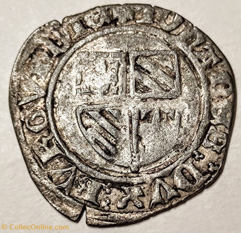 monnaies europe medievale france feodales jean sans peur 1404 1419 grand blanc