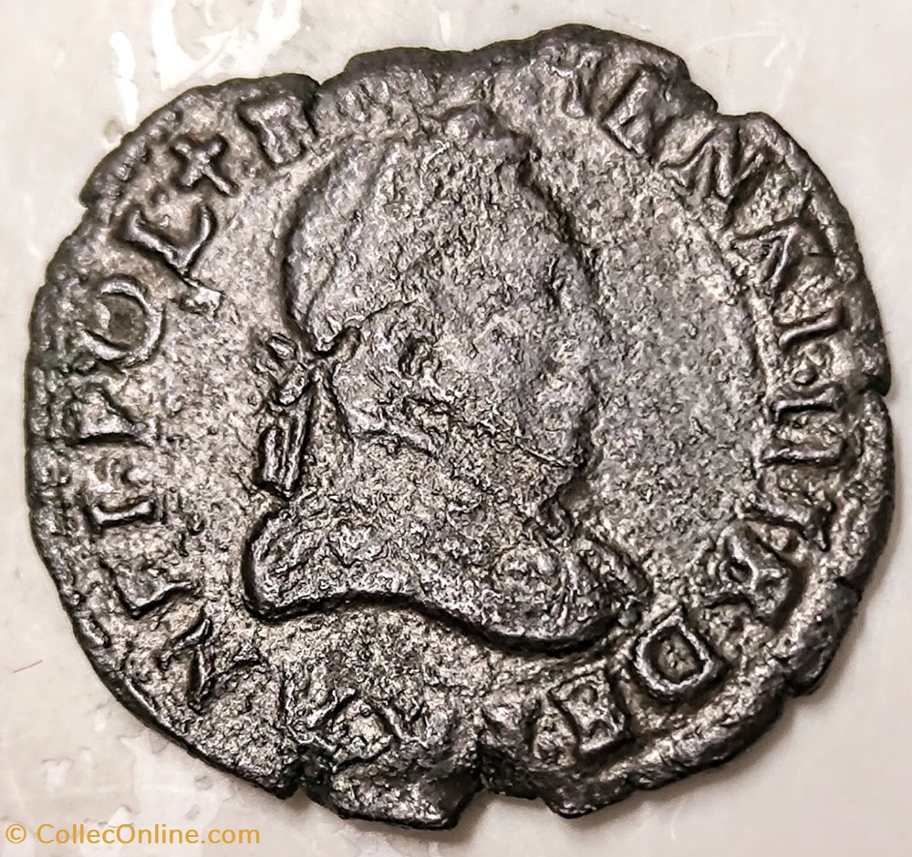 monnaies europe medievale a france henri iii double tournois 1584