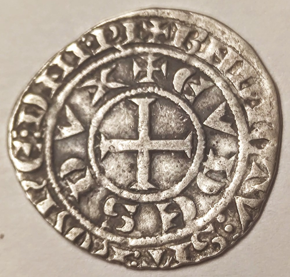 EUDES IV 1315-1349 Demi Gros ou Maille Blanche monnaies europe medievale france feodales eudes iv 1315 1349 demi gros ou maille blanche