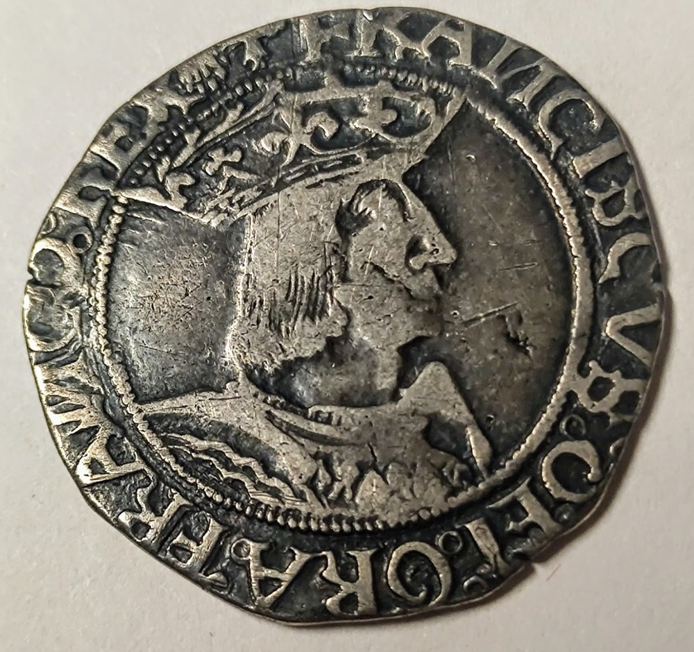 FRANCOIS 1er Demi teston 13 ème type Dijon monnaies europe medievale france royales francois 1er demi teston 13 eme type dijon