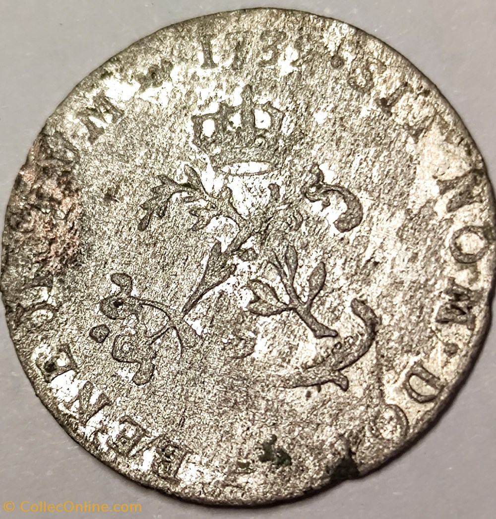 monnaies europe medievale a france royales louis xv double sol 1739