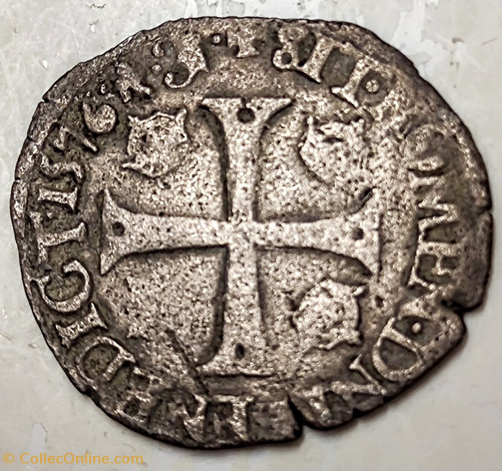 HENRI III Douzain aux deux H 1er type 1576 P monnaies europe medievale france royales henri iii douzain aux deux h 1er type 1576 p
